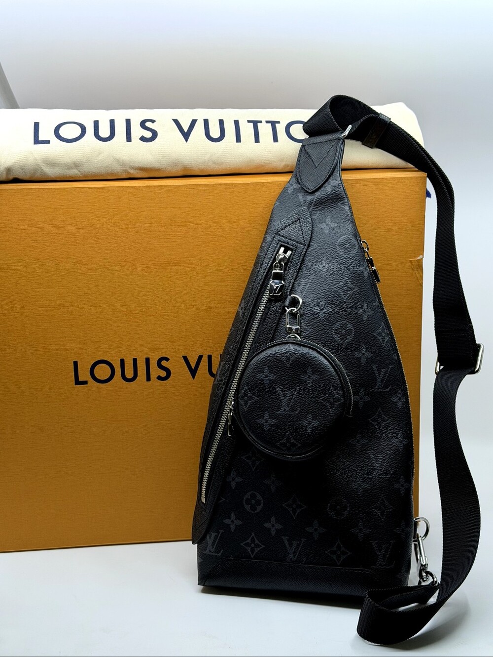 Louis Vuitton Duo Sling Bag In Monogram Eclipse